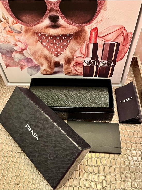 Prada Other - Prada Authentic Eyewear Case in Saffiano Leather w/Protective Box & Linen (EUC)
